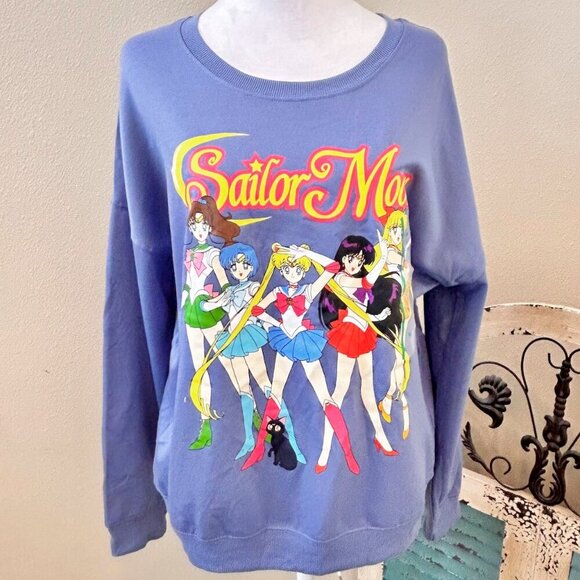 Sailor Moon NWOT Crew Neck Anime Manga Crew Neck Sweatshirt Medium - Picture 4 of 5